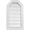 Ekena Millwork Octagonal Top Surface Mount PVC Gable Vent w/ 2"W x 2"P Brickmould Sill Frame, 14"W x 24"H GVPOT14X2403SF - alternate 1